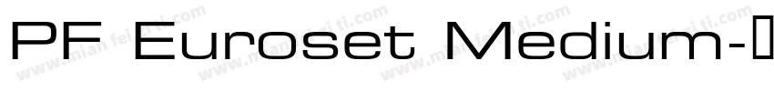 PF Euroset Medium字体转换
